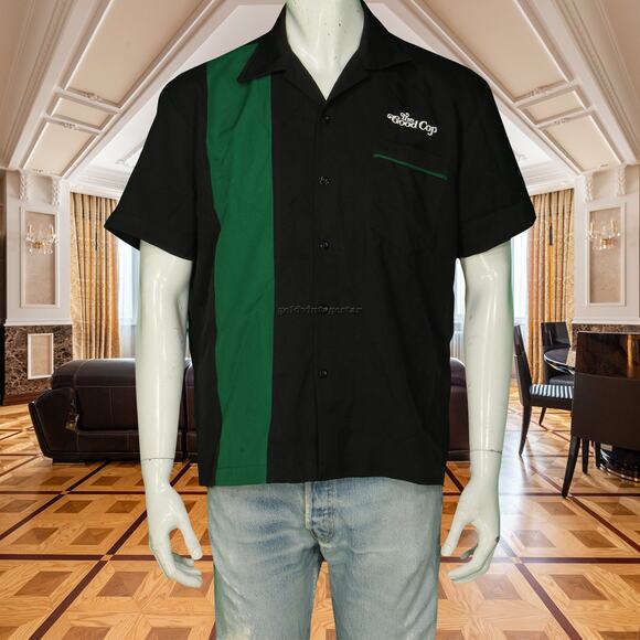 Netflix The Good Cop Promo TV Show Series Be Retro Tony Danza Bowling Shirt M - Picture 7 of 9